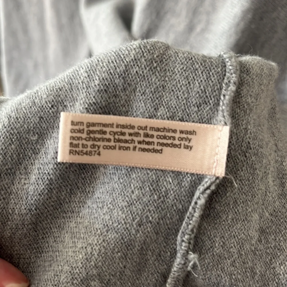 The Limited Light Grey Mock Turtleneck Sweater With Open Back Size Large - Picture 7 of 13
